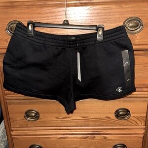 CK pull on sweatshorts